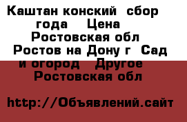 Каштан конский, сбор 2016 года. › Цена ­ 15 - Ростовская обл., Ростов-на-Дону г. Сад и огород » Другое   . Ростовская обл.